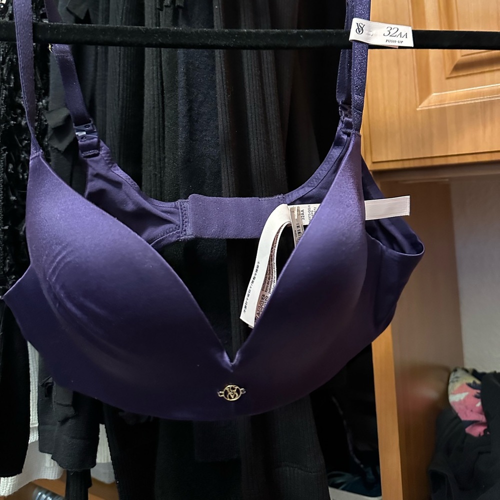 NWT Victoria's Secret Push Up Deep Purple Bra